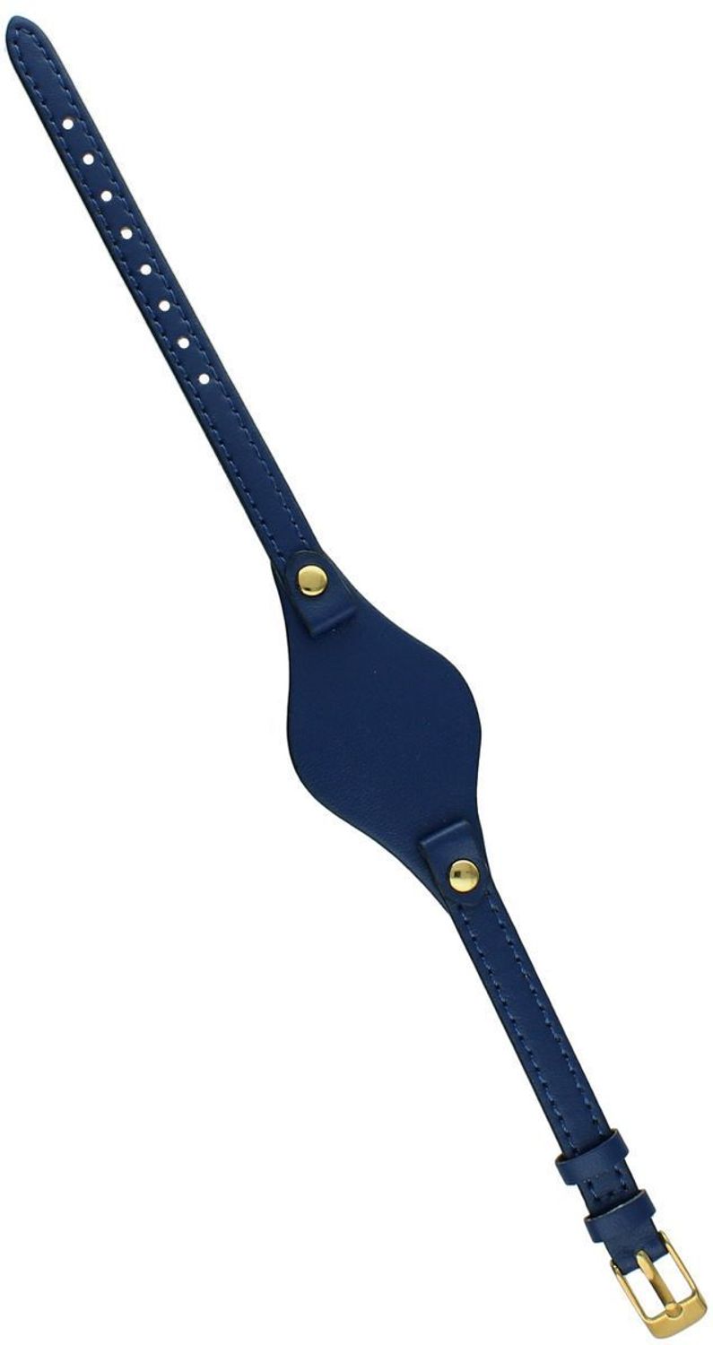 Niebieski pasek do zegarka Timemaster 129323948. Długość 24 cm, szerokość mocowania 8 mm, szerokość podkładki 3,0 cm, sprzączka stalowa w srebrnym kolorze. Stylowy i wygodny pasek.1.jpg